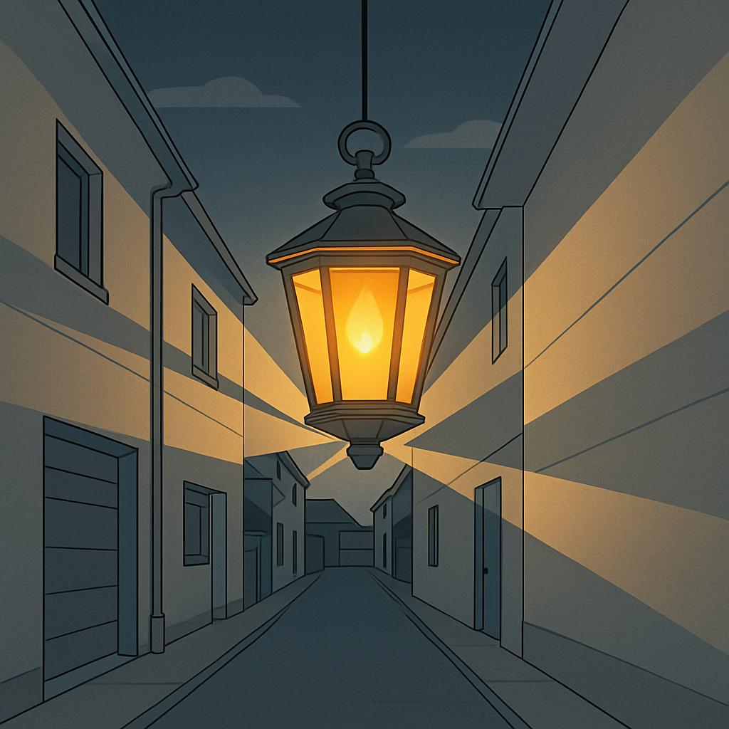 A cartoon-style digitally designed barren stretch of road sandwiched between two even closes and which has a long beaming ...